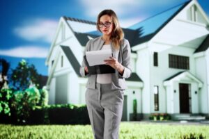 certified appraiser inspecting property for appraisal